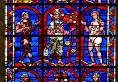 Stained glass window, Soissons Cathedral