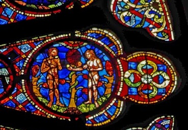 Stained glass window, Lyon Cathedral 