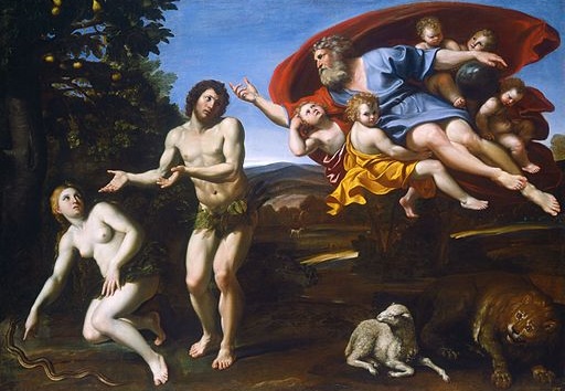 The Rebuke of Adam and Eve (detail)